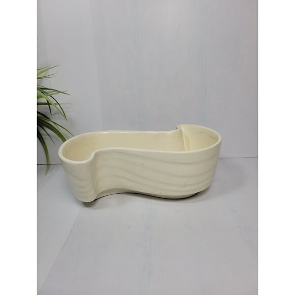 Vintage Haeger Pottery USA 3770 Planter, White S Ceramic Mid Century Modern - Picture 2 of 6